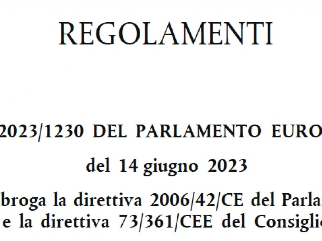 Immagine IL NUOVO REGOLAMENTO MACCHINE 2023 1230